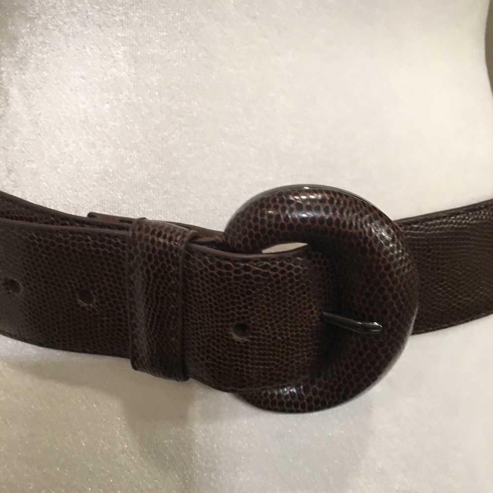 Betsey Johnson Women's Brown Man Made Belt - MED